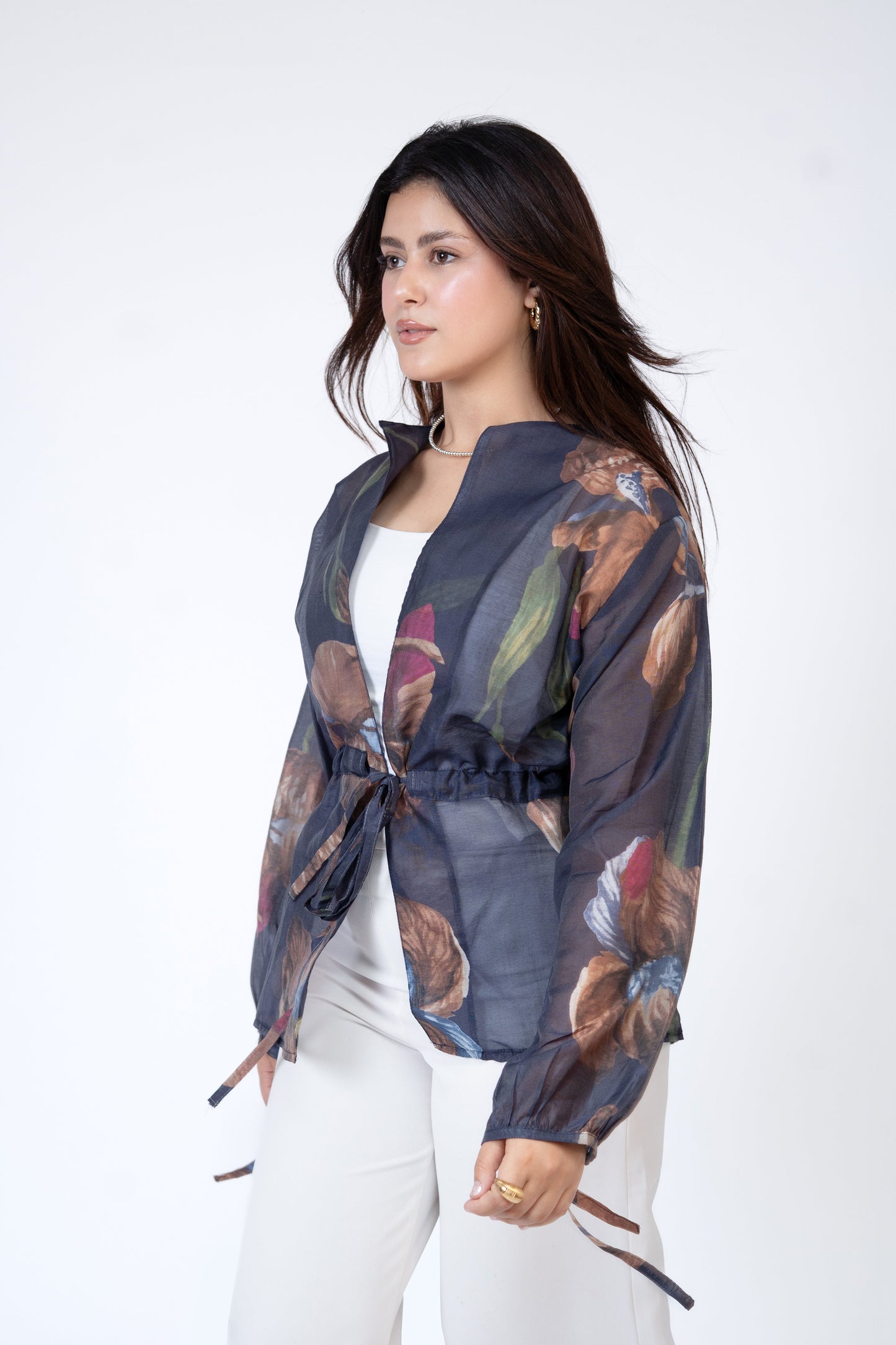 Flore Blouse in Navy