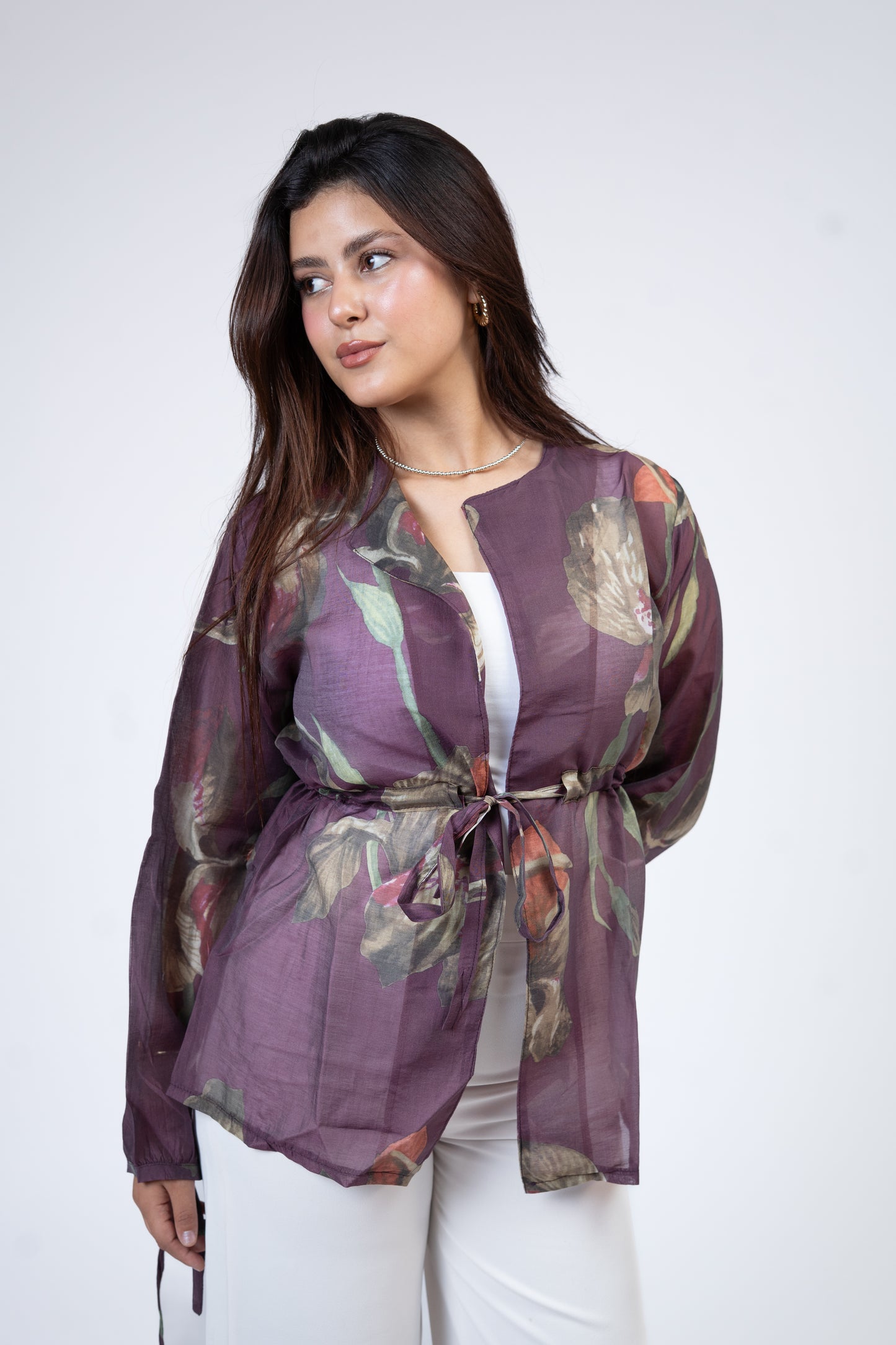 Flore blouse in BURGUNDY