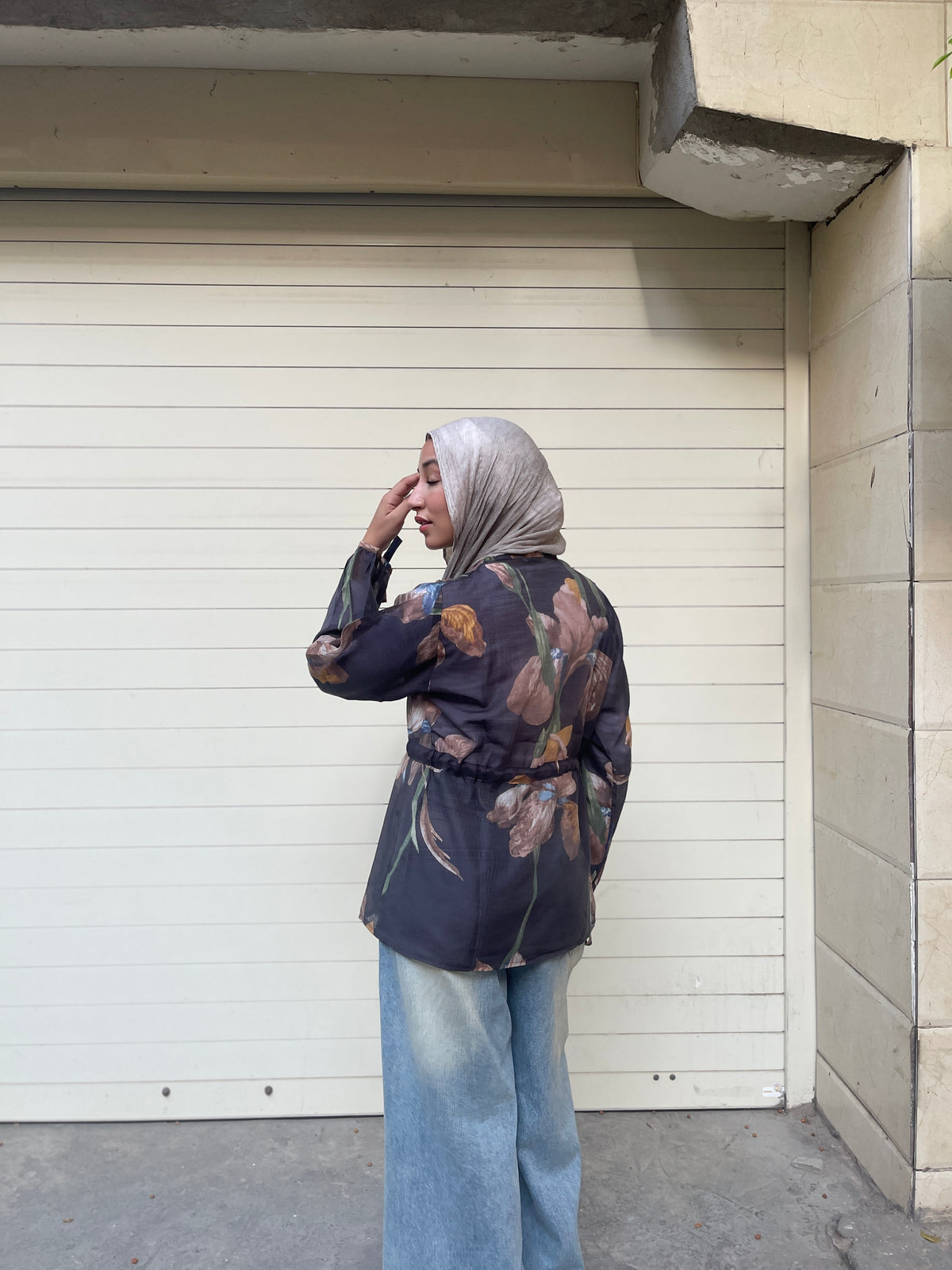Floré blouse in black