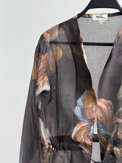 Floré blouse in black