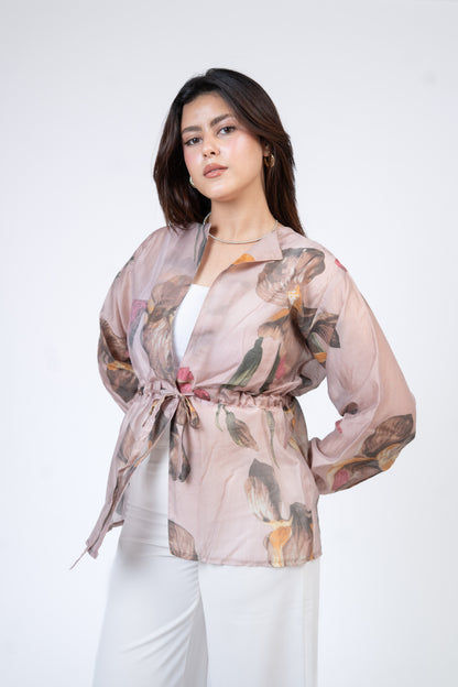 Flore Blouse in Almond