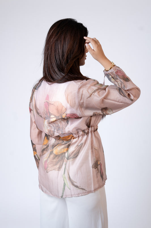 Flore Blouse in Almond