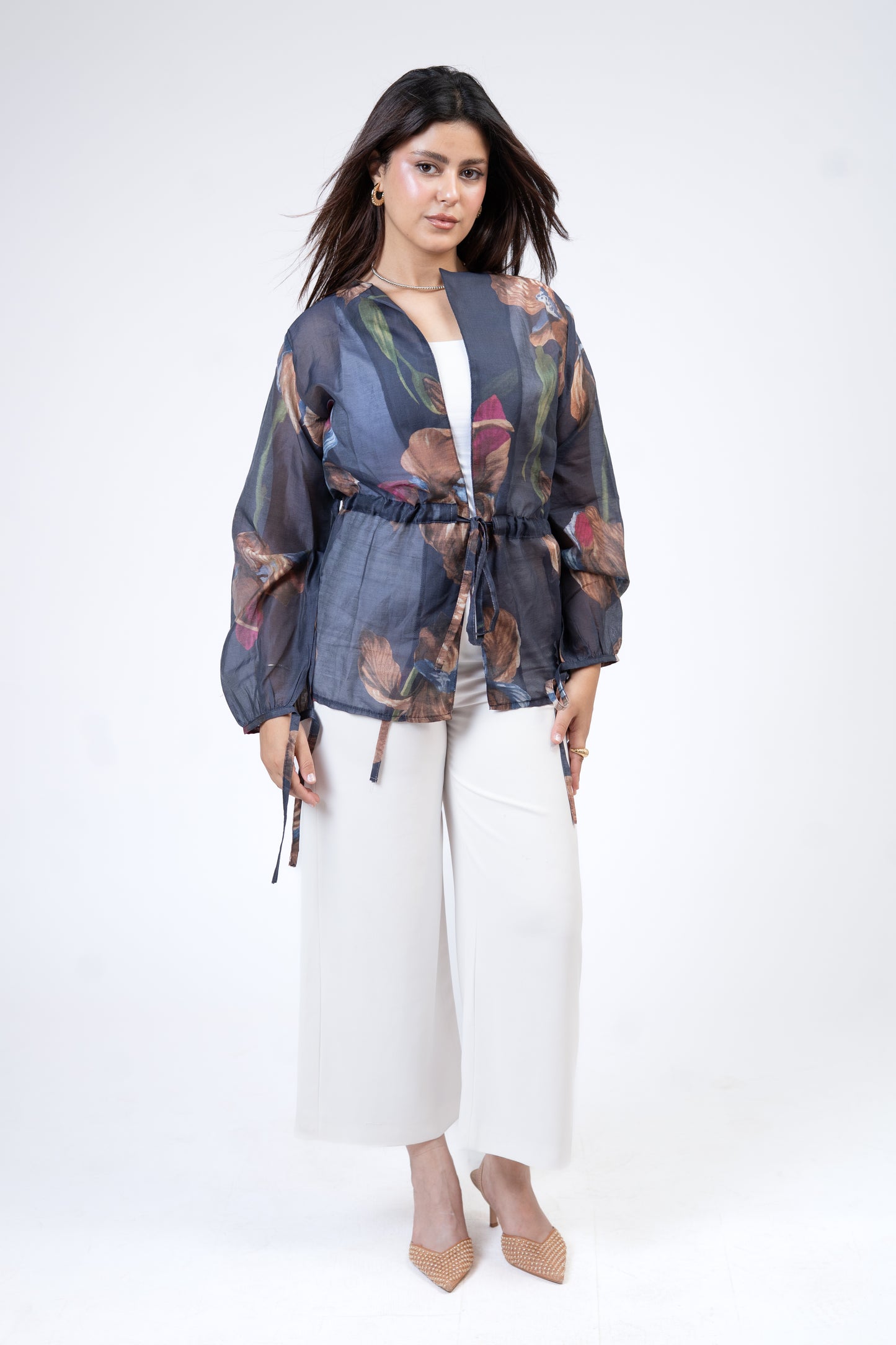 Flore Blouse in Navy