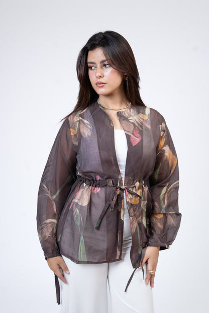 Flore blouse in Hazelnut