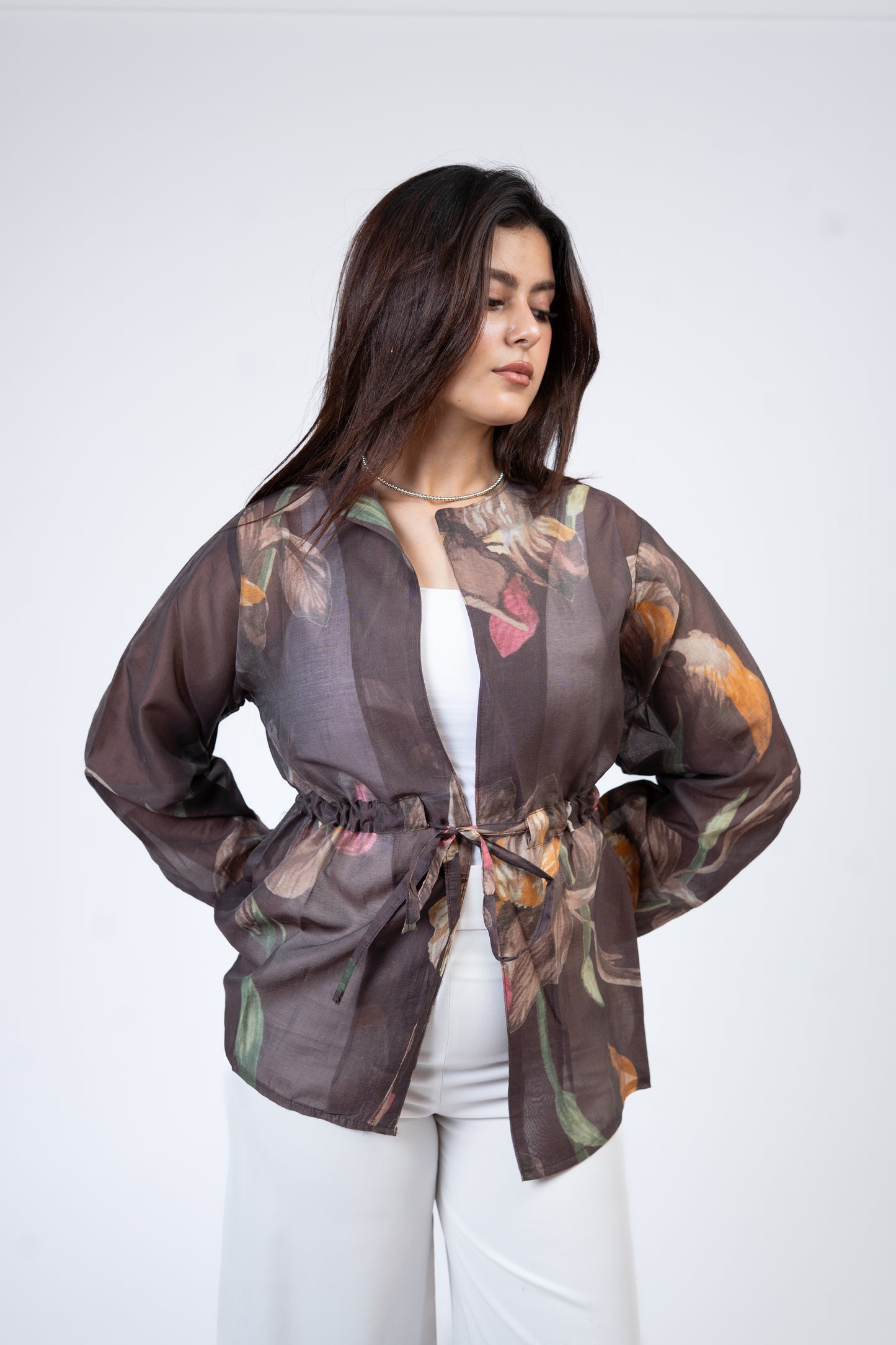 Flore blouse in Hazelnut