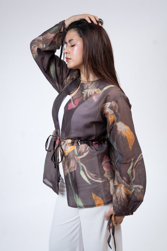 Flore blouse in Hazelnut