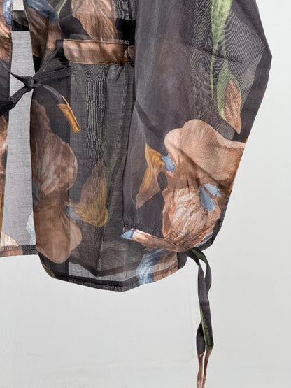 Floré blouse in black