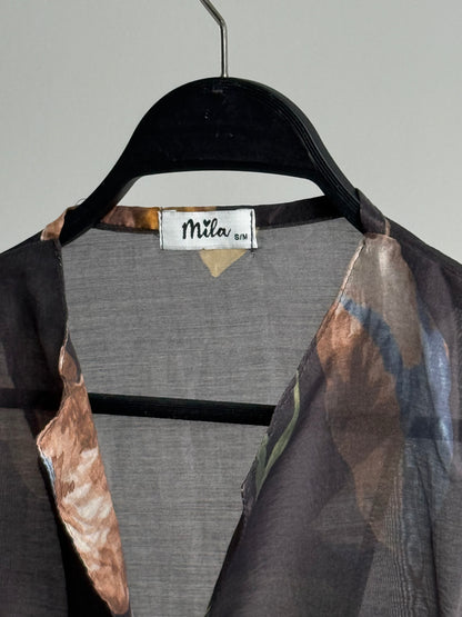 Floré blouse in black