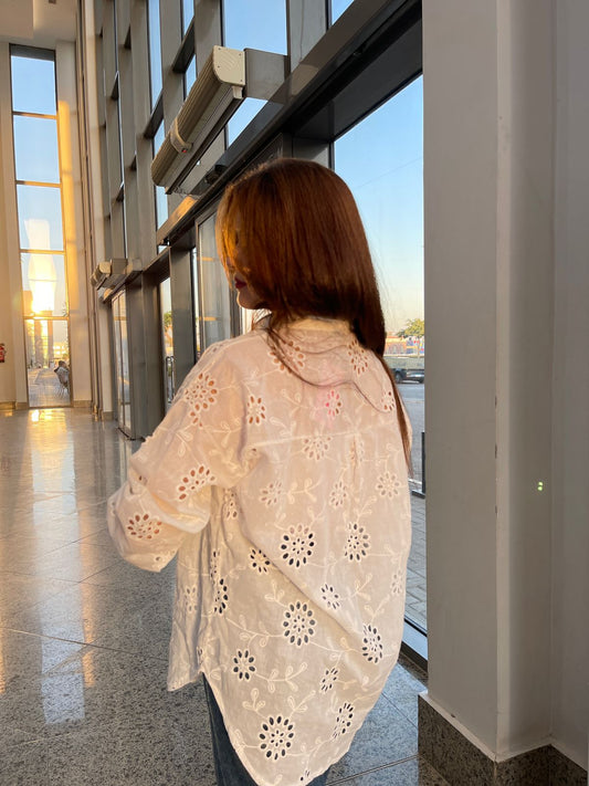 lace white shirt