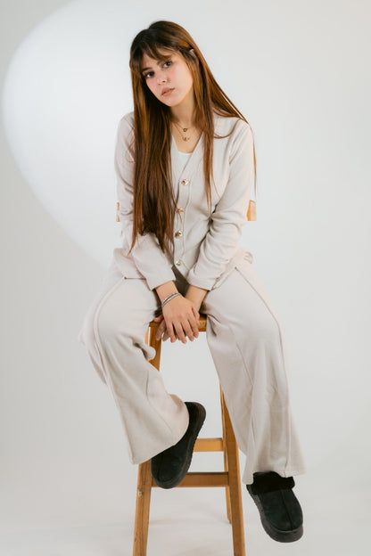 soft button set in creamy
