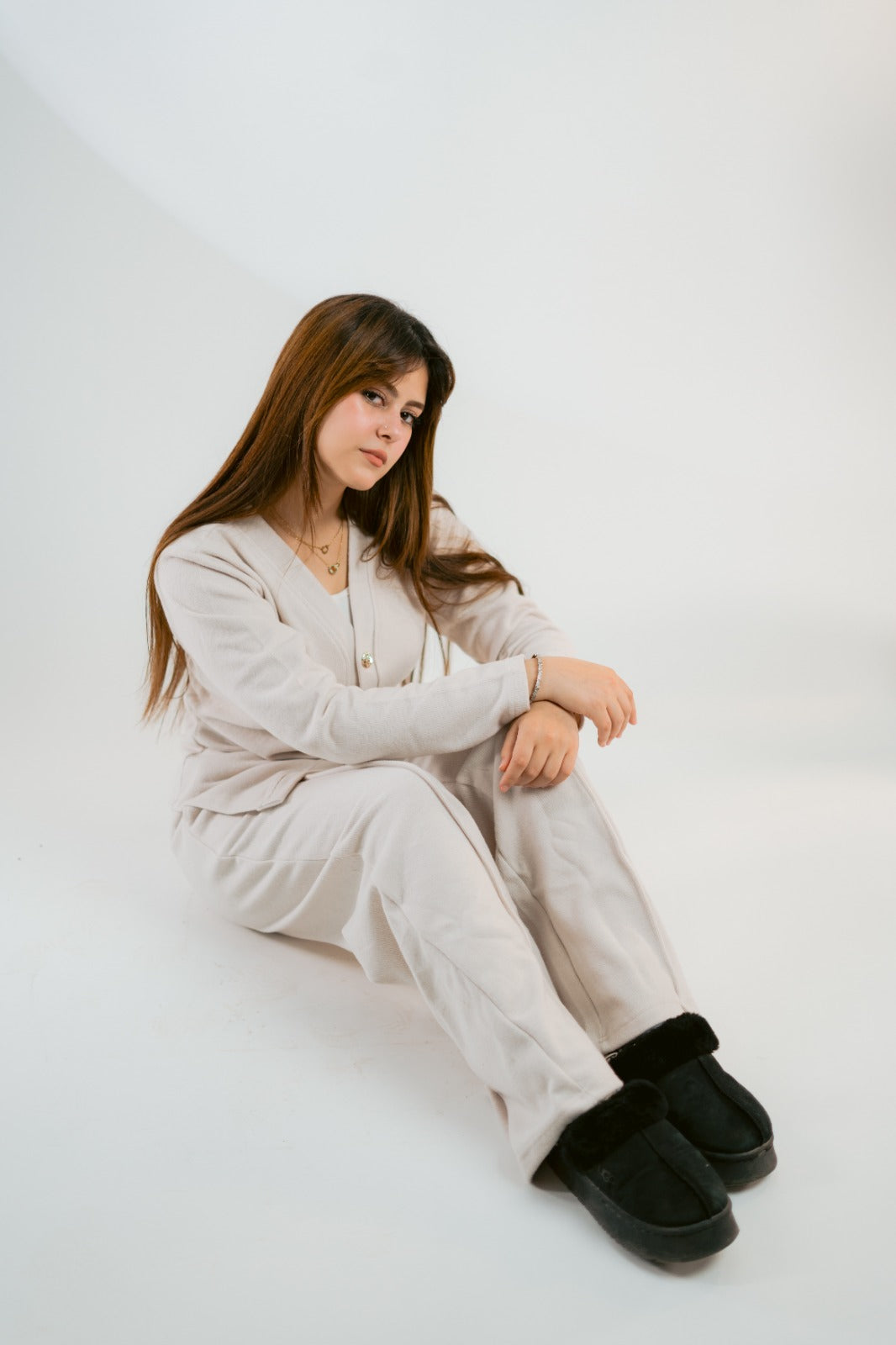 soft button set in creamy